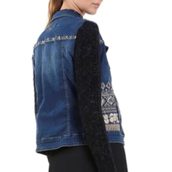 NWT Desigual Women's Chaq_bluefly denim jacket - Picture 3 of 15